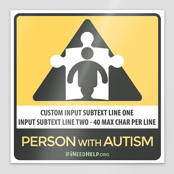 PersonWithAutismCling
